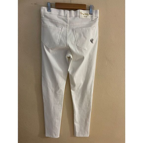philippe matignon womens jeans Sz M Skinny White - Picture 7 of 7